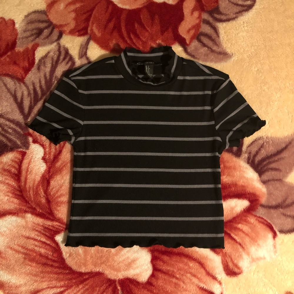 Striped crop top
